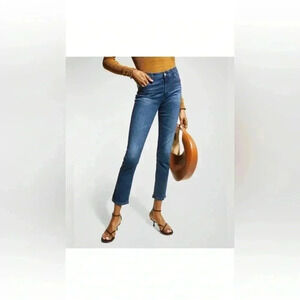 AG-ED Mari crop High rise slim straight Adriano Goldschmied  jeans size 25R